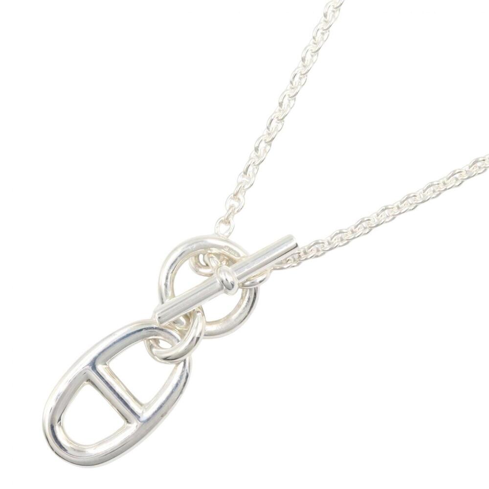 HERMES Silver Necklace